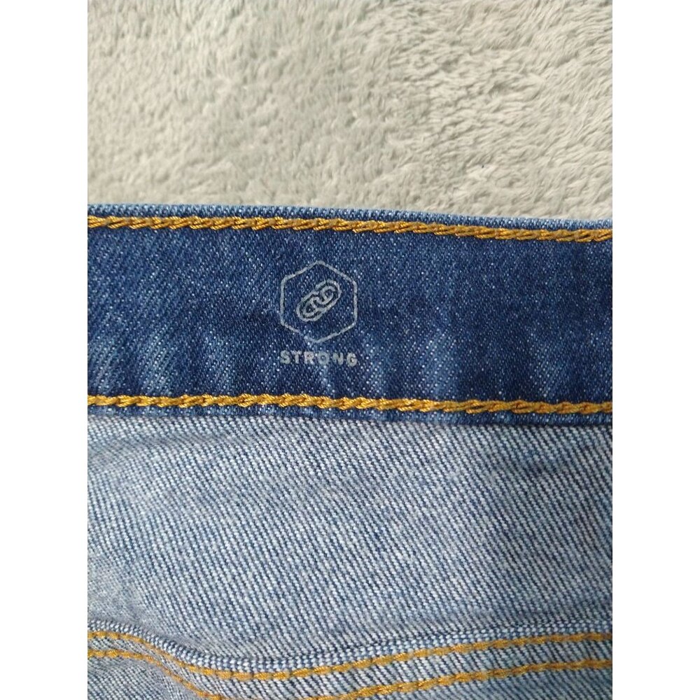 Levis Jeans Mens 44x32 Blue Denim Western Fit Straight Leg High Rise Stretch - Picture 7 of 11